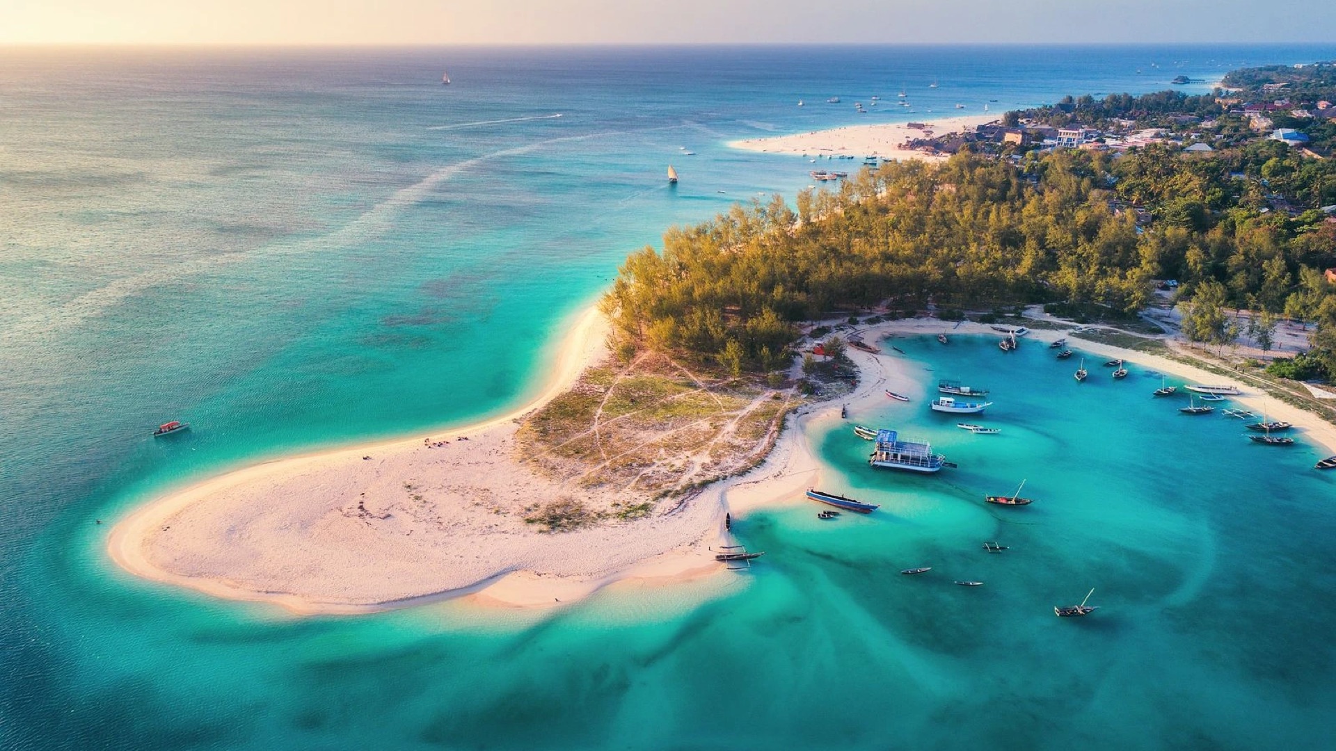 A stretch of the Tanzanian coast